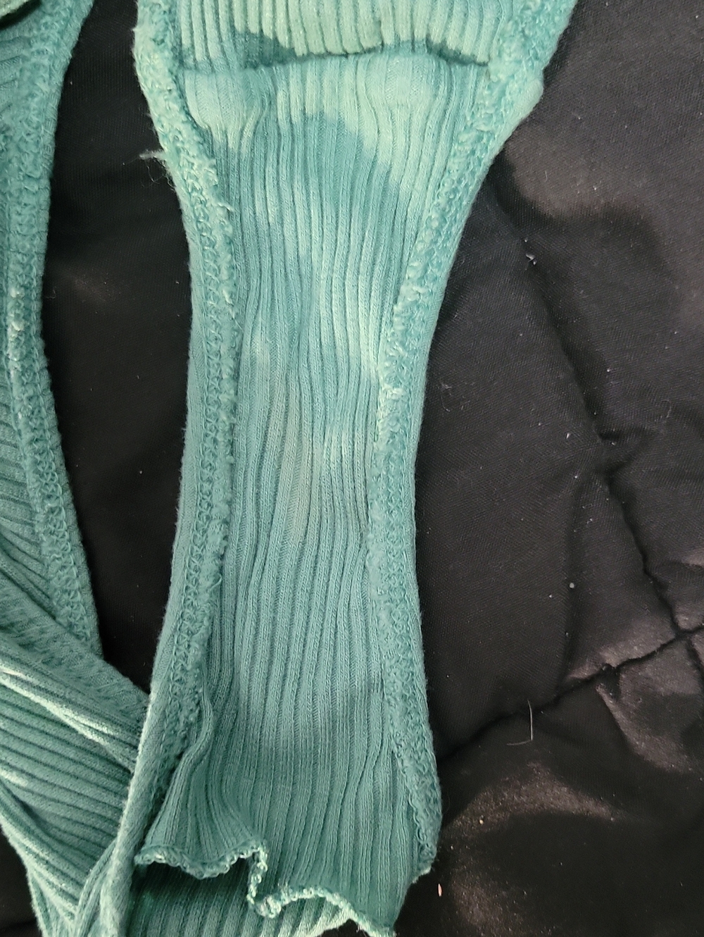 Golden by Tna Medium Mint Green Ribbed Cami Bodysuit - Picture 4 of 7